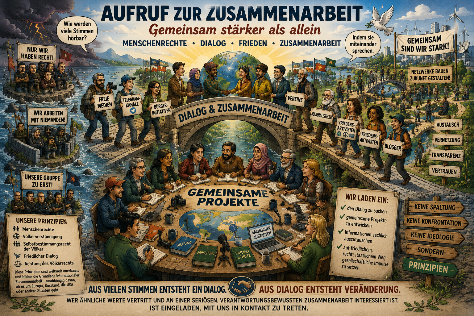Aufruf zur Zusammenarbeit
