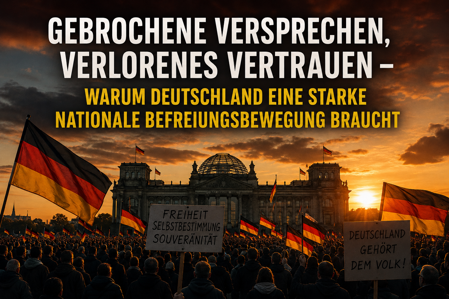 Gebrochene Versprechen, verlorenes Vertrauen – Warum Deutschland eine starke Nationale Befreiungsbewegung braucht